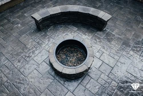 Firepit in patio