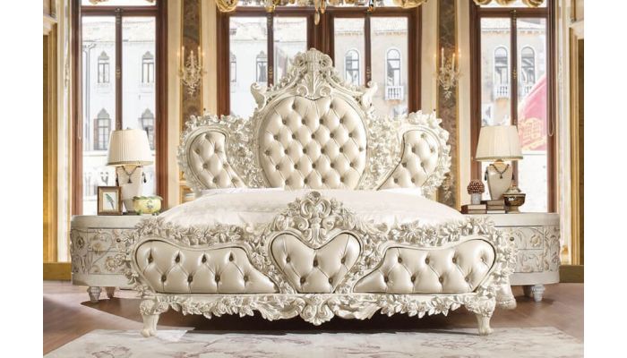 white royal bed set