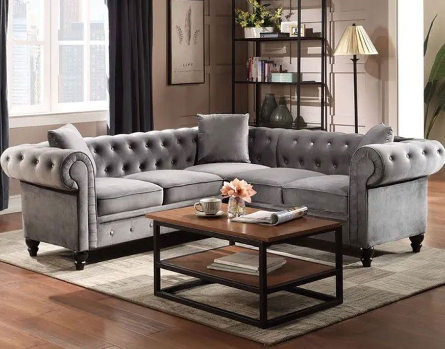 Tufted shape sectional