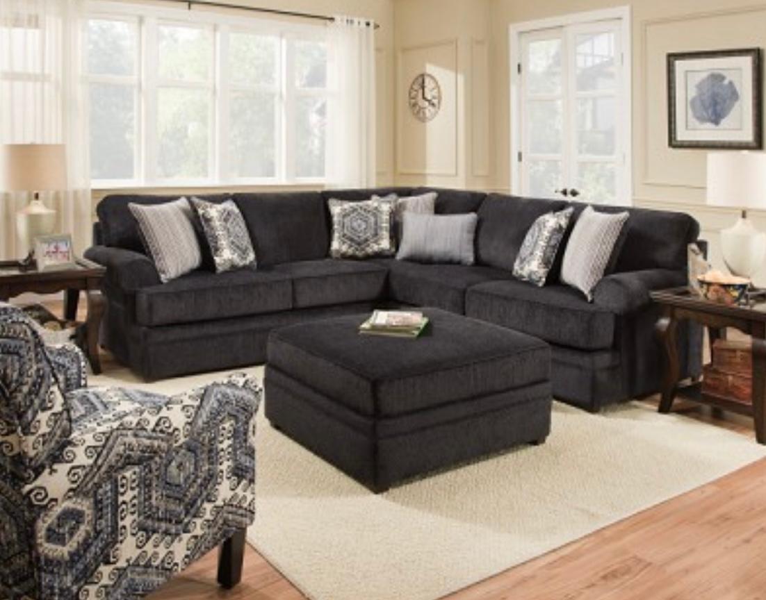 Sectional dark grey