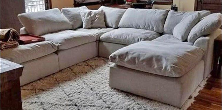 Light gray sectionals with chaise