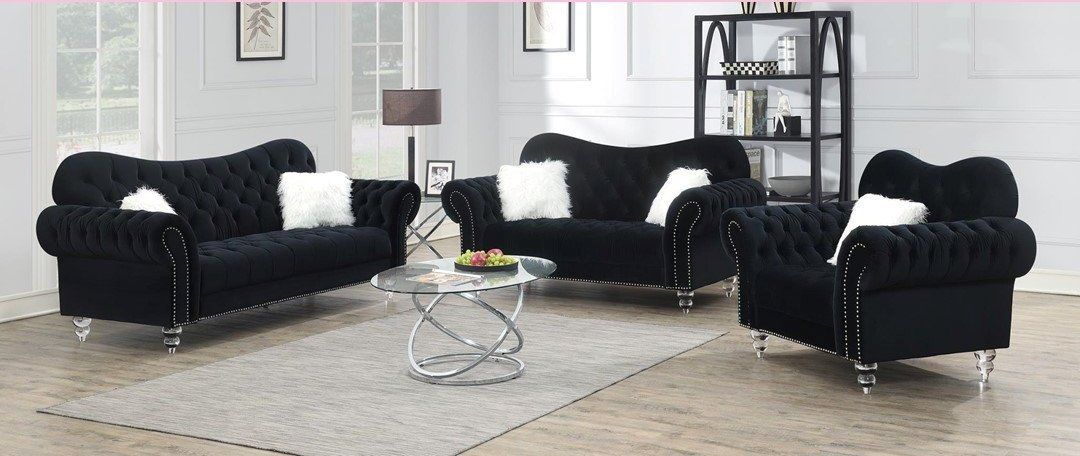 Black living room set