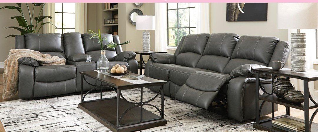 Gray sofa love set