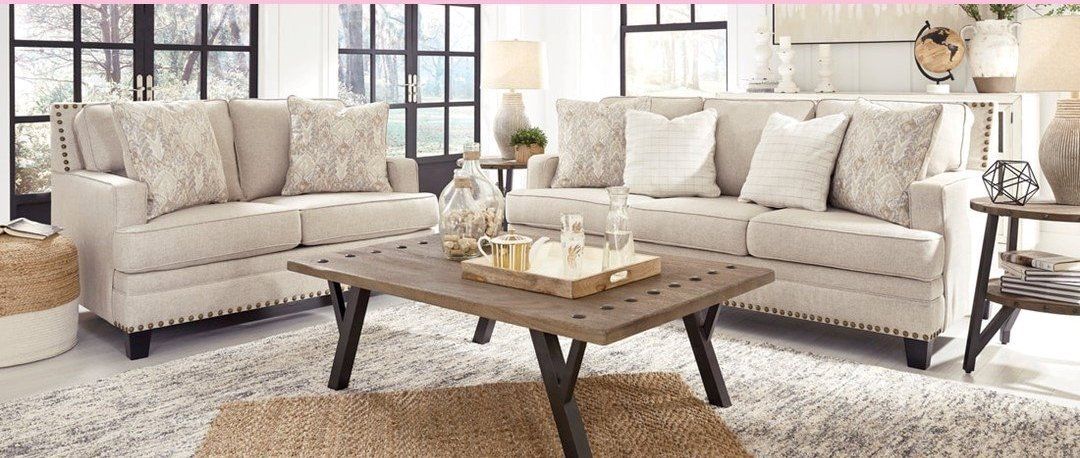 Ivory sofa love set
