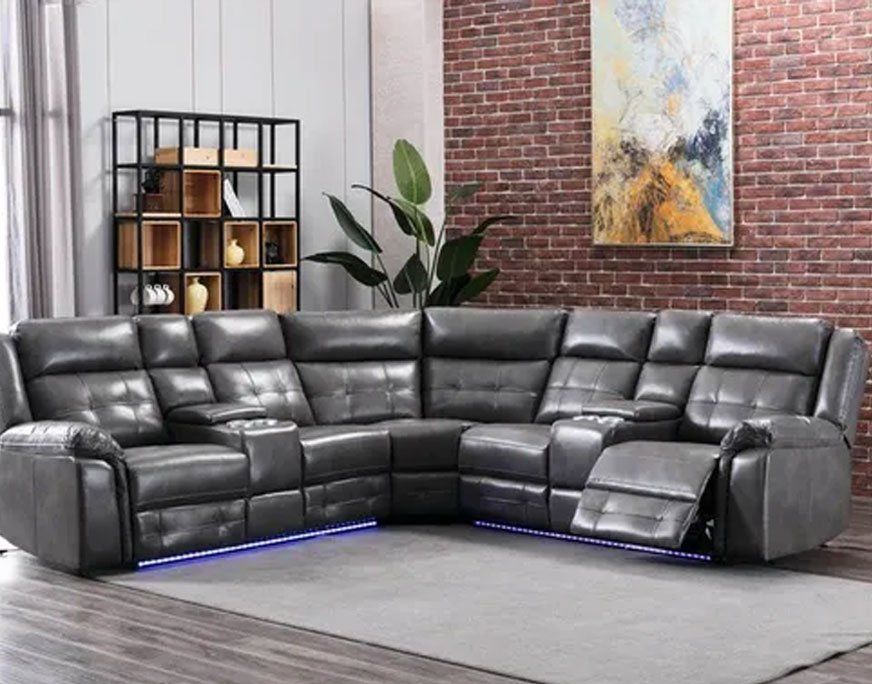 leather sectional
