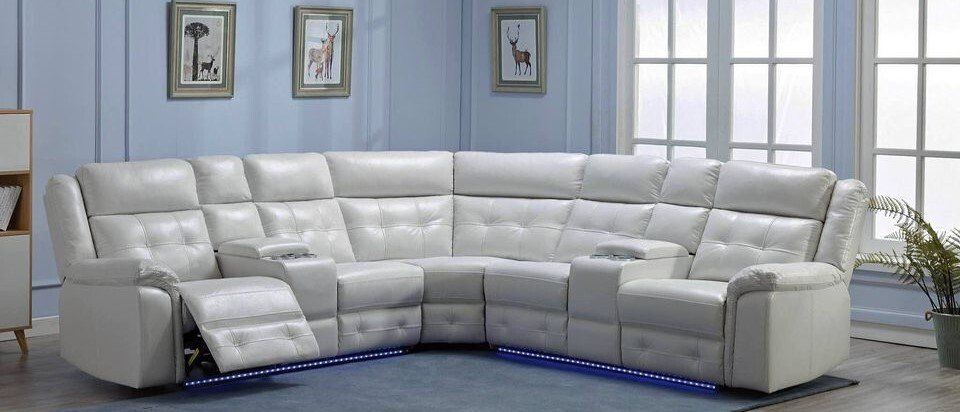 white leather sectional sofa