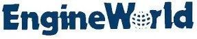 EngineWorld logo in dark blue with a globe in the 'World' part.