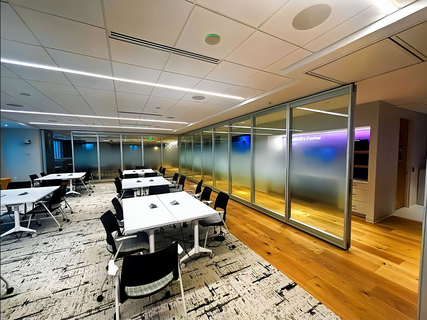 Modernfold Acousti-Clear for Accenture's Minneapolis Corporate Office w l hall company 2