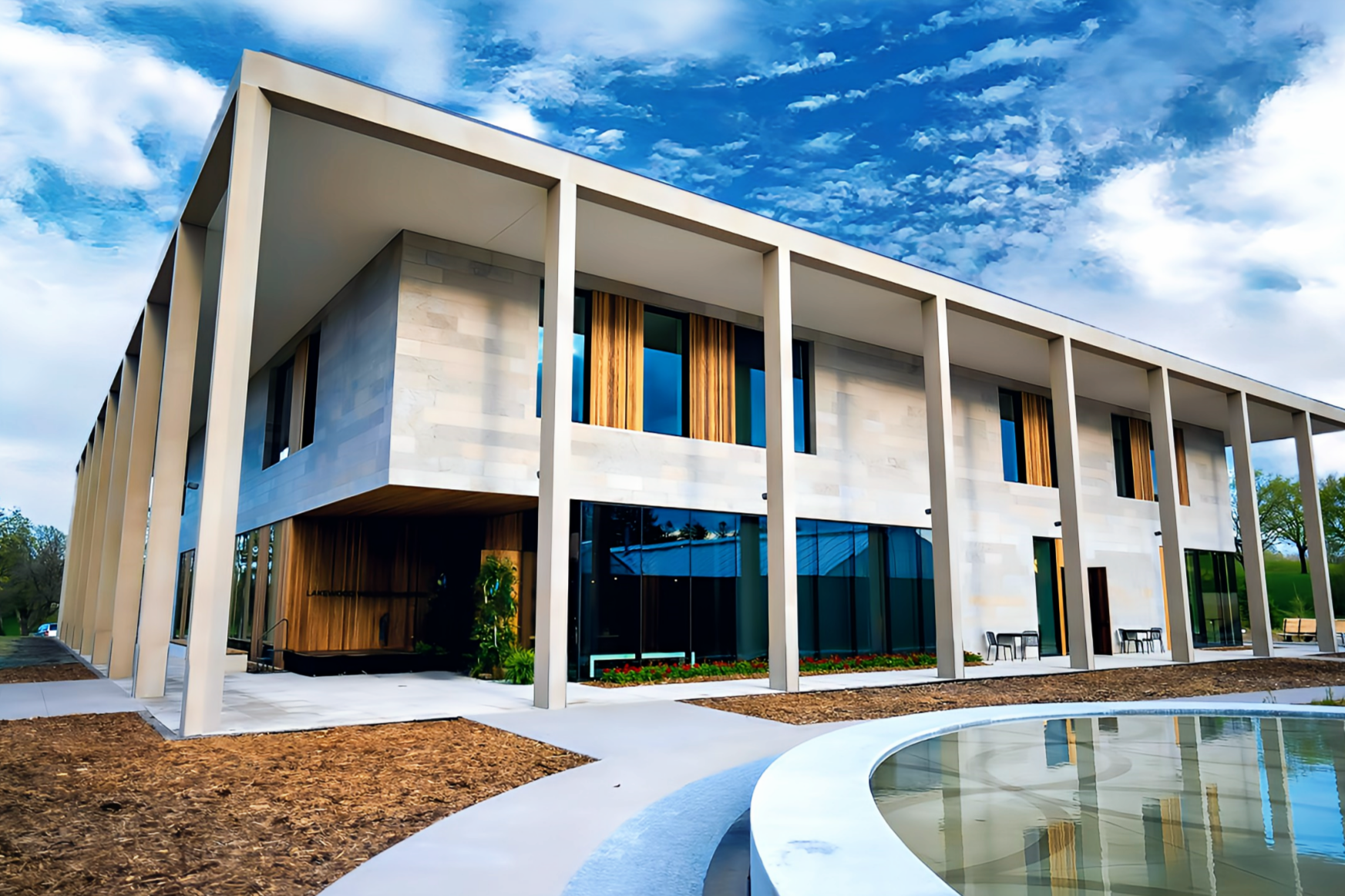 AIA Minnesota Excellence in Design for Energy Award Lakewood Cemetery's Welcome Center w l hall company