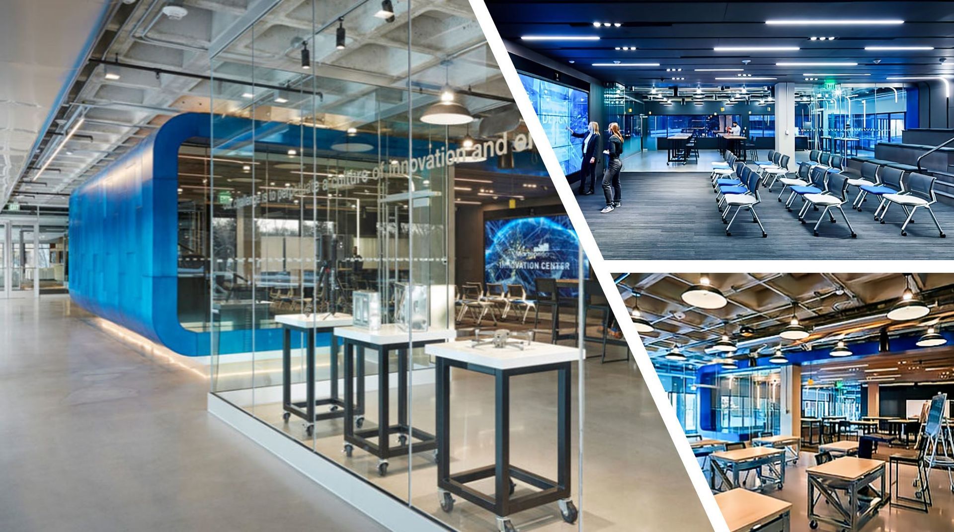 mortenson & mcGough projects sliding glass walls & tate raised access flooring