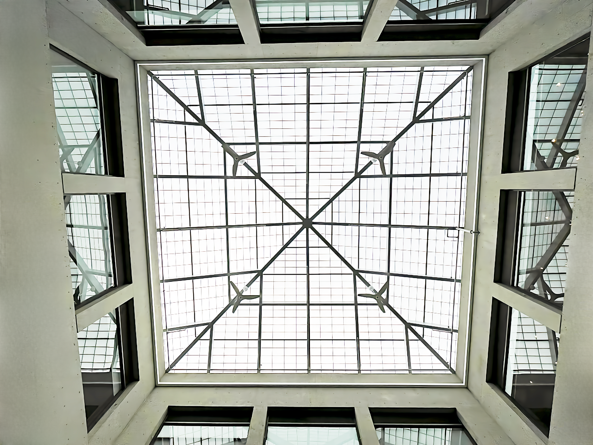  Kimberly-Clark Corporation Corporate Office Building (Irving, WI) Structures Unlimited/Kalwall Pyramid Skylight Replacement for Existing Skylight w l hall company 2