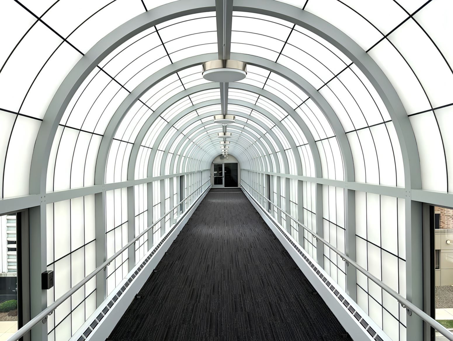 A Brighter, More Comfortable Skywalk for Aurora Sinai with Kalwall w l hall company daylighting translucent panels 1
