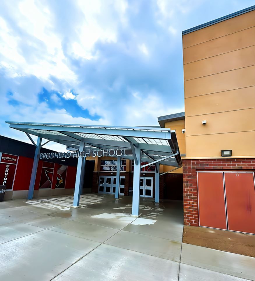 The Changing School Arrival Experience: A Look at Brodhead High School w l hall company kalwall structures unlimited 12