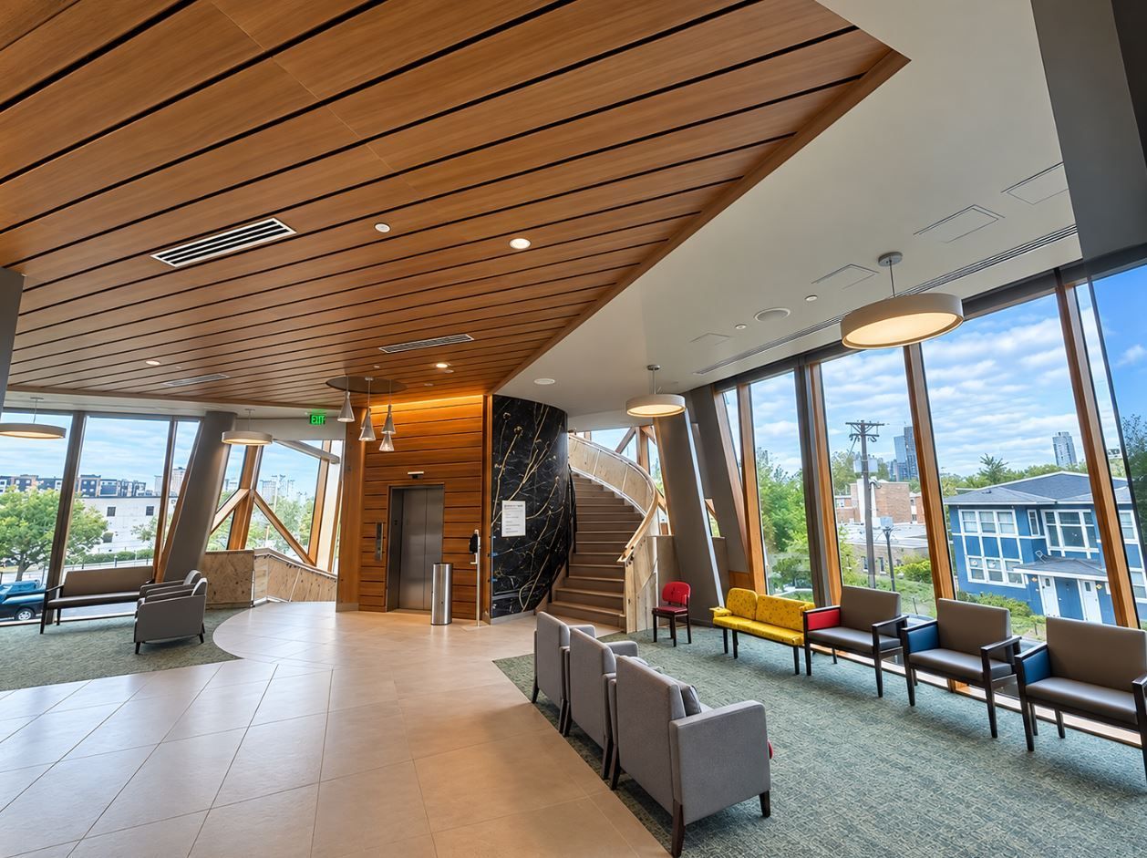 Architectural Innovation Meets Cultural Identity w l hall company glass and glazing curtainwall storefront 15