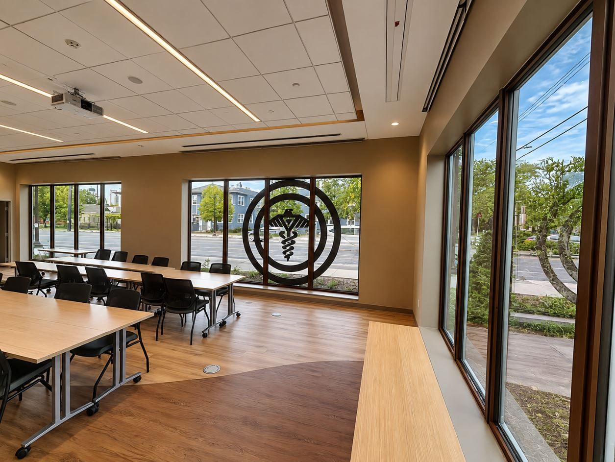 Architectural Innovation Meets Cultural Identity w l hall company glass and glazing curtainwall storefront 17