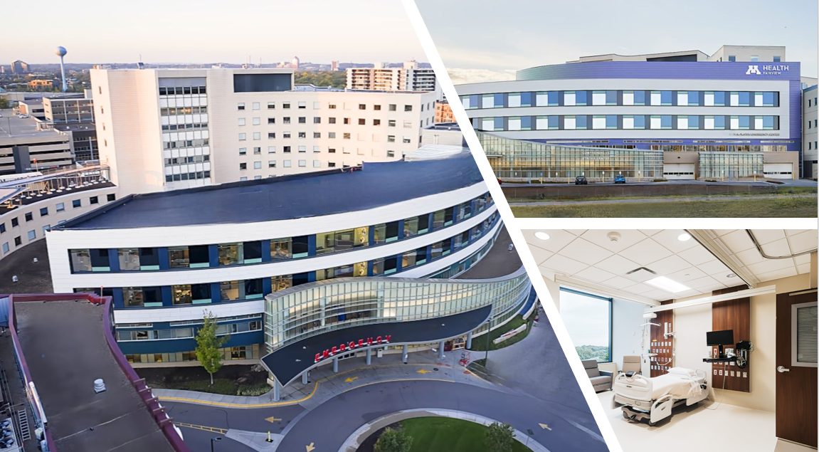 M Health Fairview Southdale Hospital (Edina, MN) ﻿Glass and Glazing