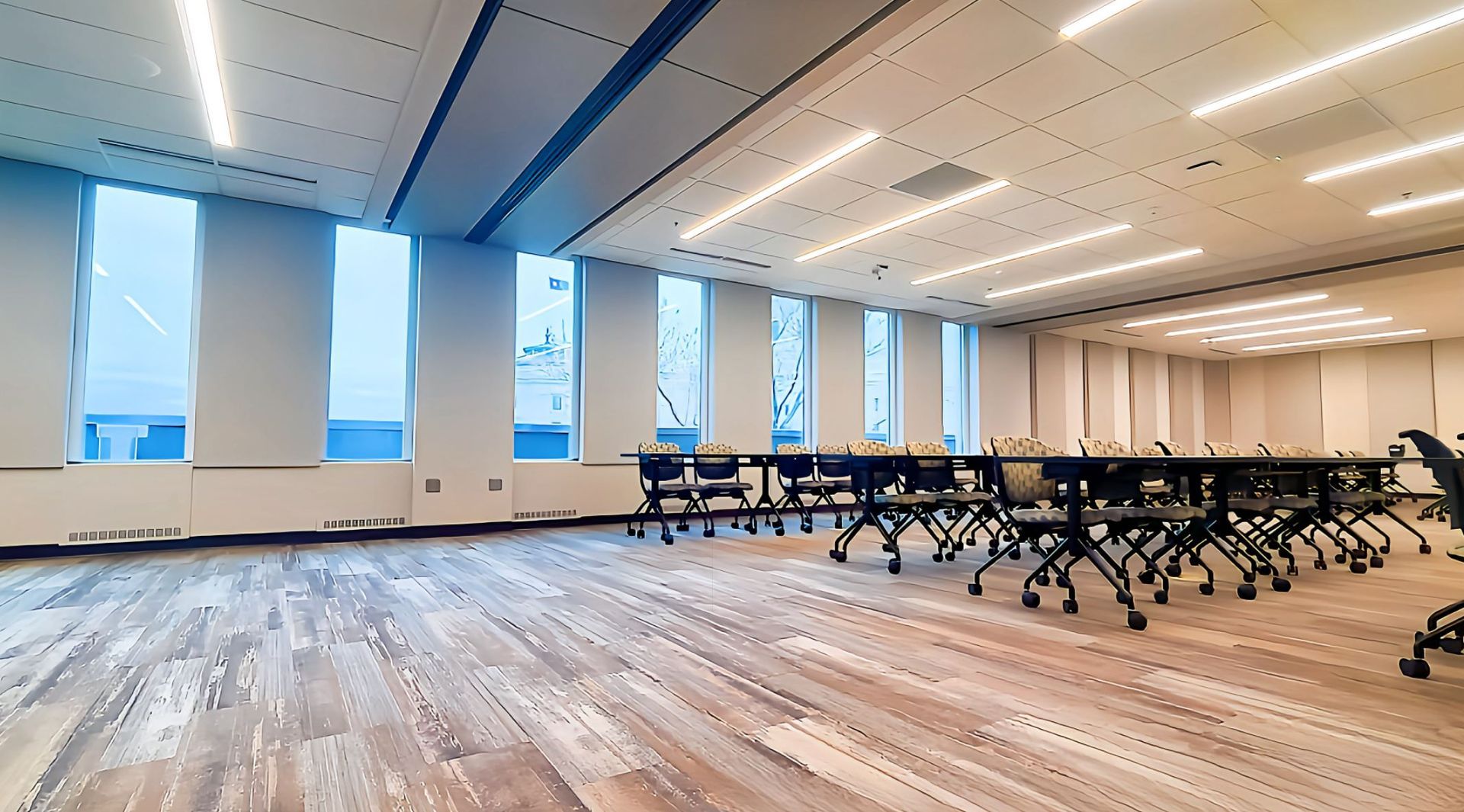 w l hall company skyfold vertical retracting walls for state of mn offices 1