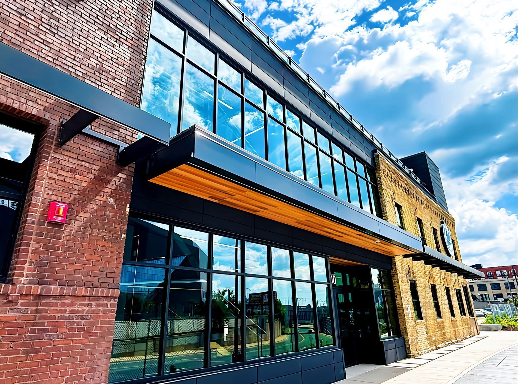 Red Lake Nation College's Minneapolis campus stands out as a unique educational institution w l hall company glass & glazing 5