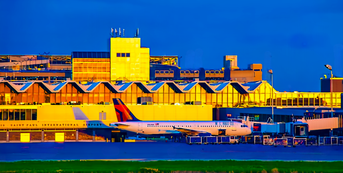 The Mezzanine Lakes Wall at MSP Airport Glazing Project Captures the Essence of Minnesota's Lakes w l hall company 1
