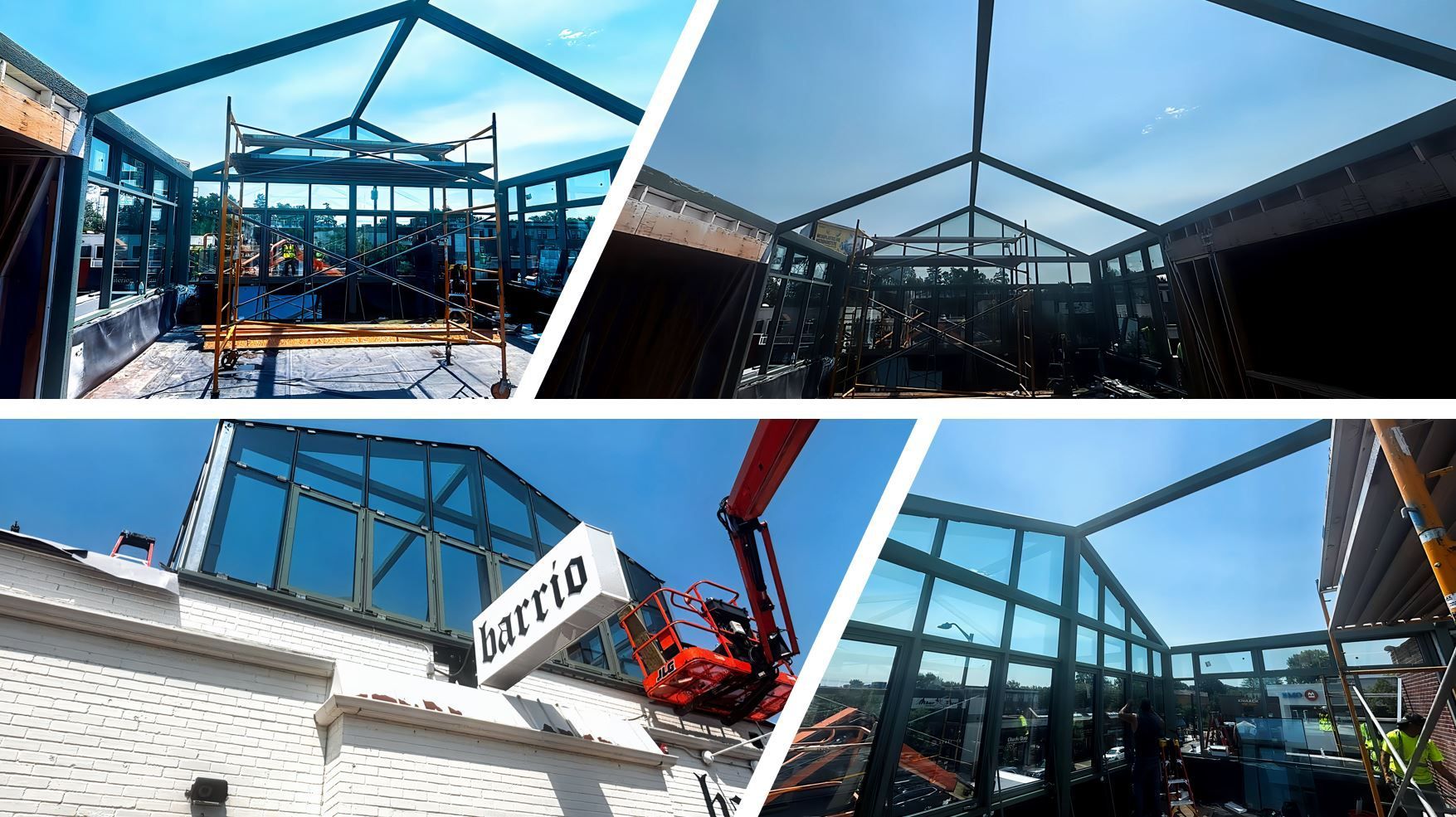 From Barrio to Bright & Bold — Americana Is Taking Shape at 50th & France w l hall company glass & glazing skylights curtainwall 1