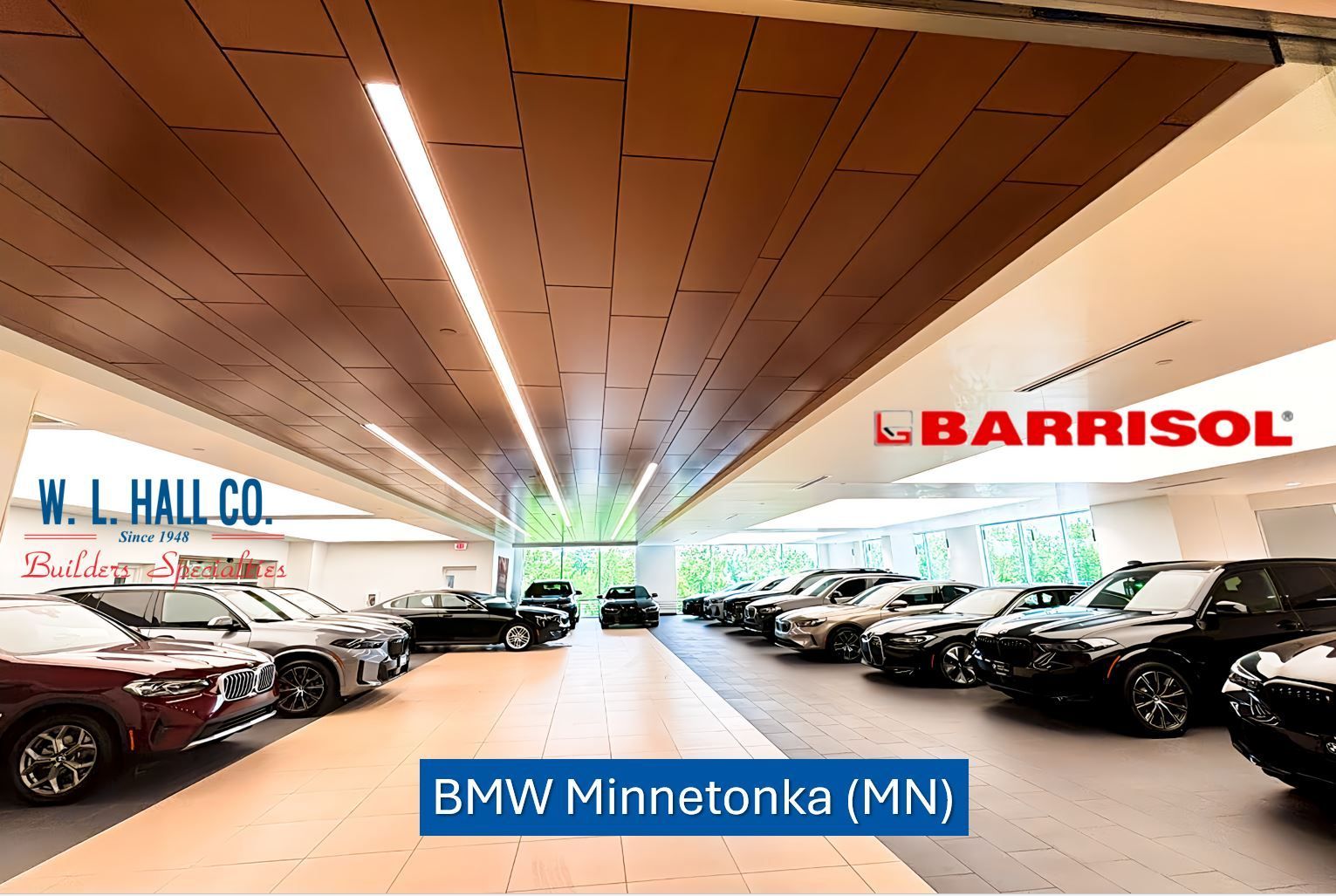 w. l. hall company premier exterior and exterior systems provider in the upper midwest    barrisol bmw minnetonka