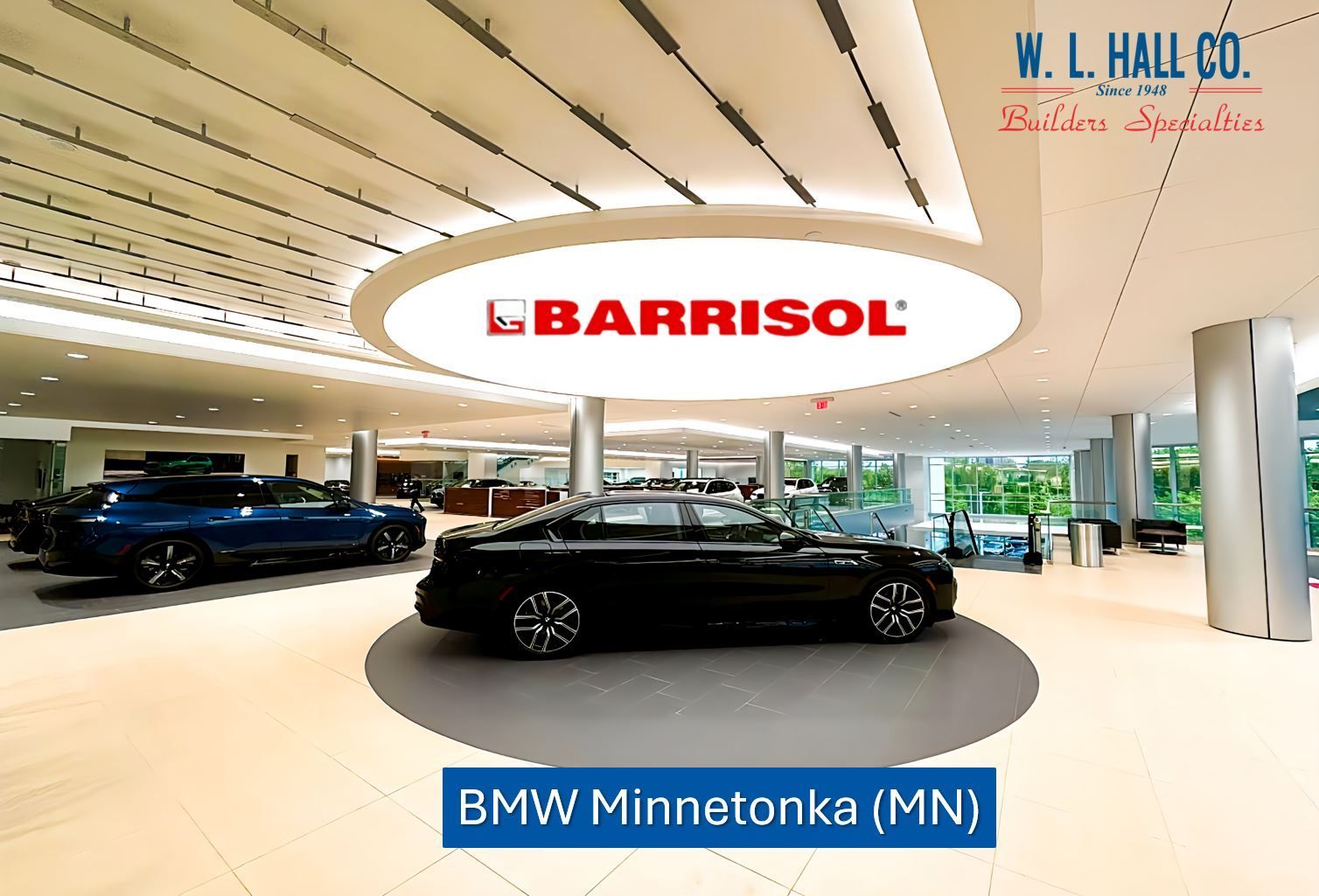w. l. hall company premier exterior and exterior systems provider in the upper midwest    barrisol bmw minnetonka 8