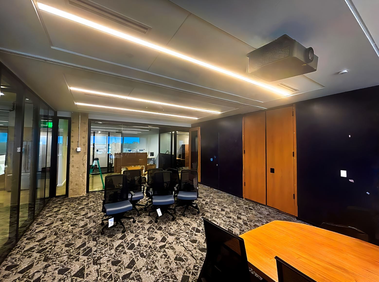 Privacy When Needed, Flexibility on Demand for EntreBank w l hall company modernfold acoust-clear acousti-seal space management 15
