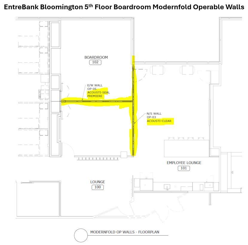 Privacy When Needed, Flexibility on Demand for EntreBank w l hall company modernfold acoust-clear acousti-seal space management 16