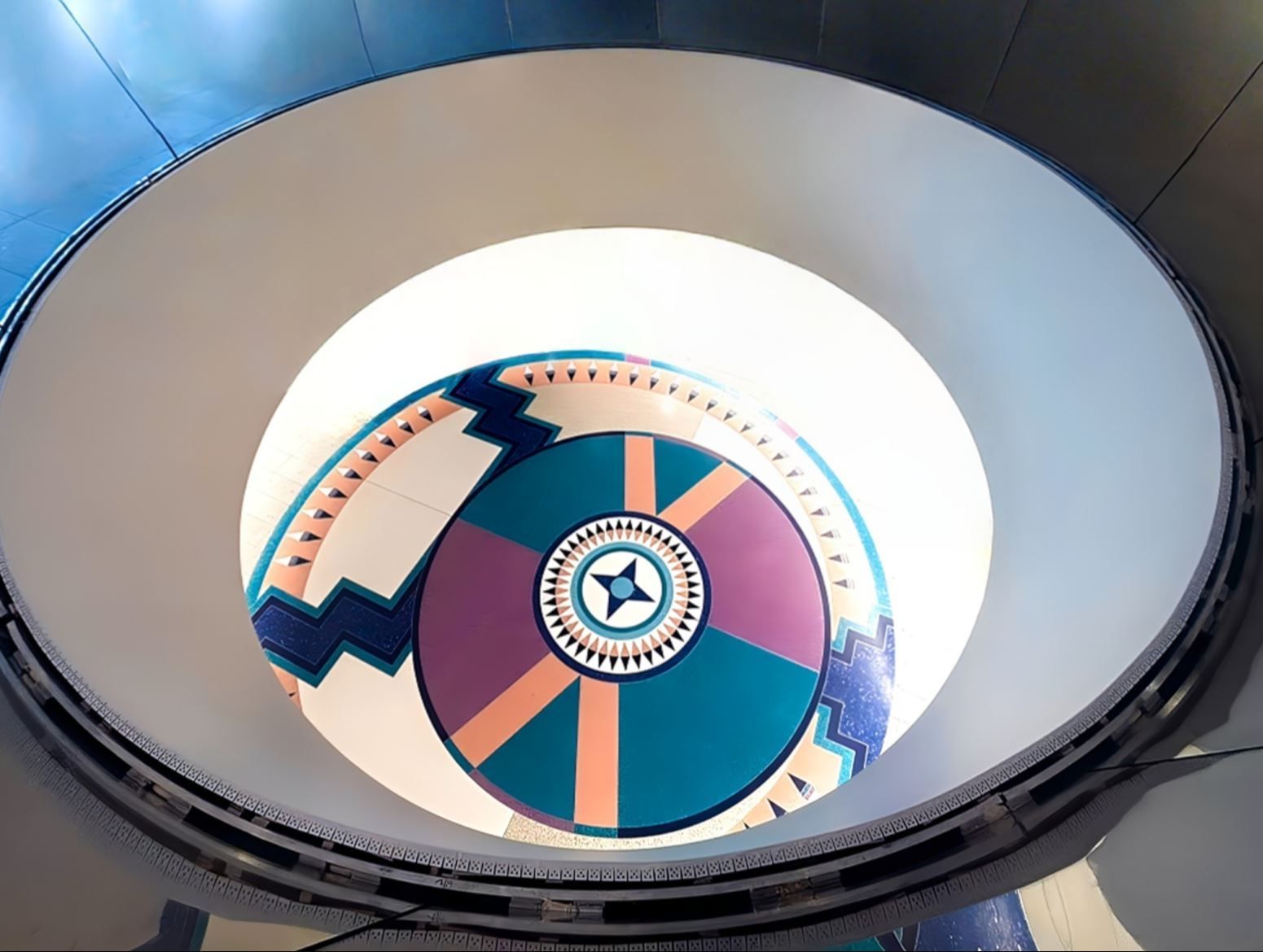Where Earth Meets Sky | A Barrisol Ceiling that Brings Dakota Star Knowledge to Life w l hall company barrisol stretched ceiling 15