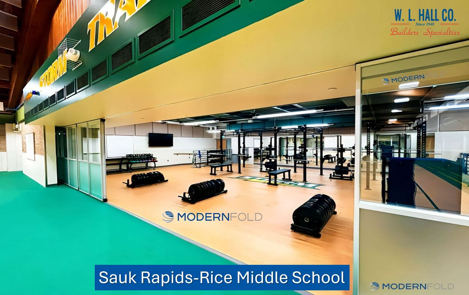 w. l. hall company premier exterior and exterior systems provider in the upper midwest modernfoldm sauk rapids middle school