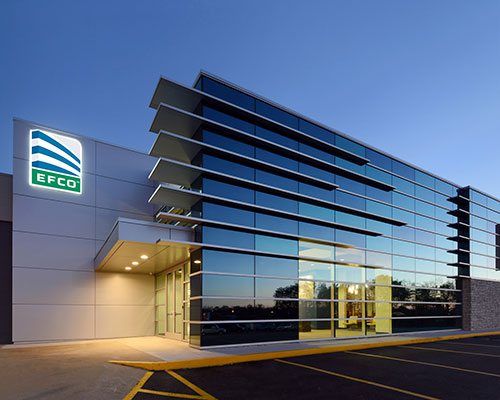 w. l. hall company premier exterior and exterior systems provider in the upper midwest  glass and glazing  efco