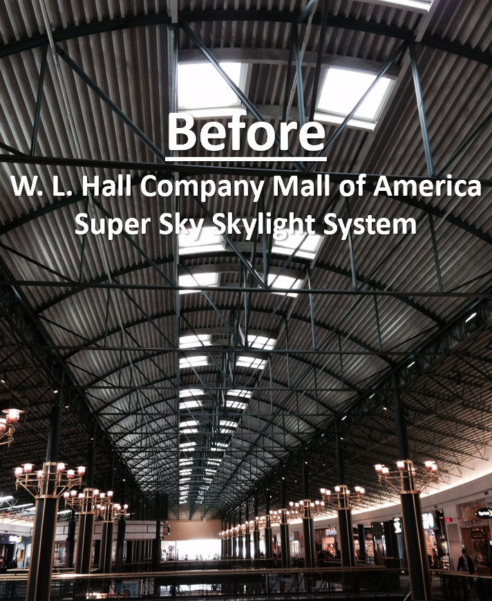 W. L. Hall Company Super Sky Skylight Systems Mall of America Project Spotlight