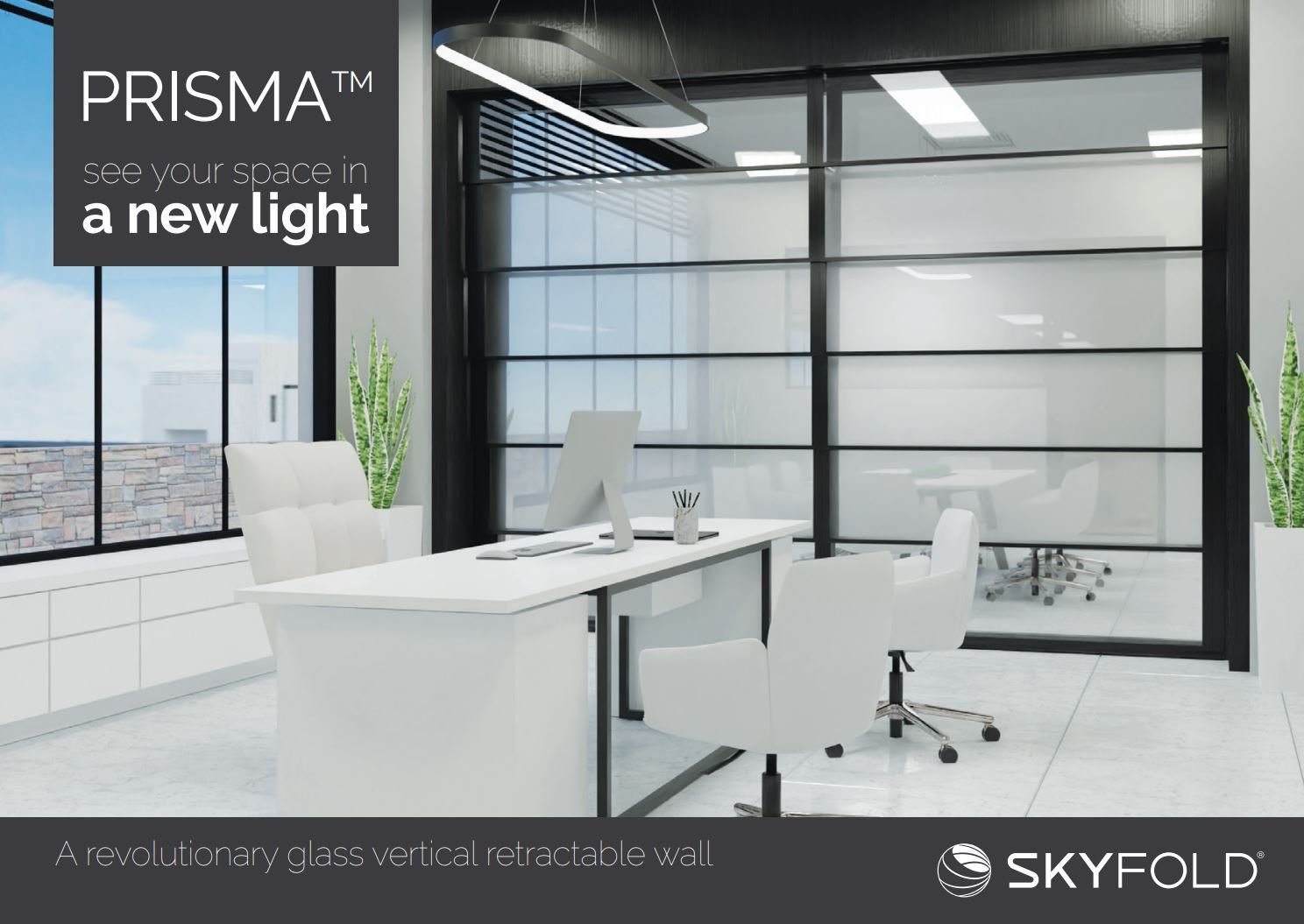 w l hall company skyfold Prisma™ Glass Vertical Partitions