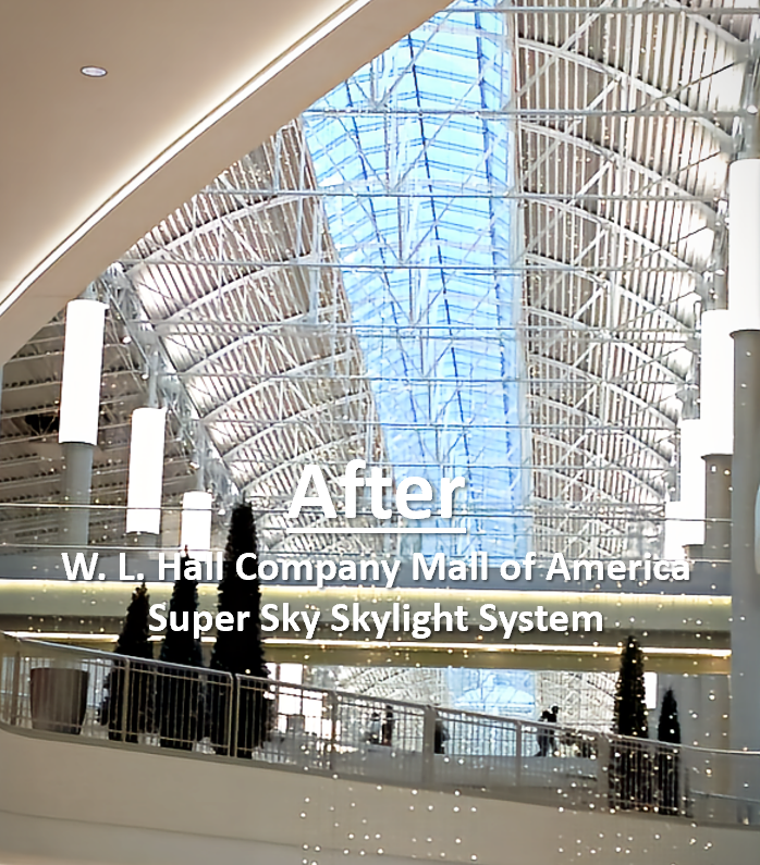 W. L. Hall Company Super Sky Skylight Systems Mall of America Project Spotlight 4