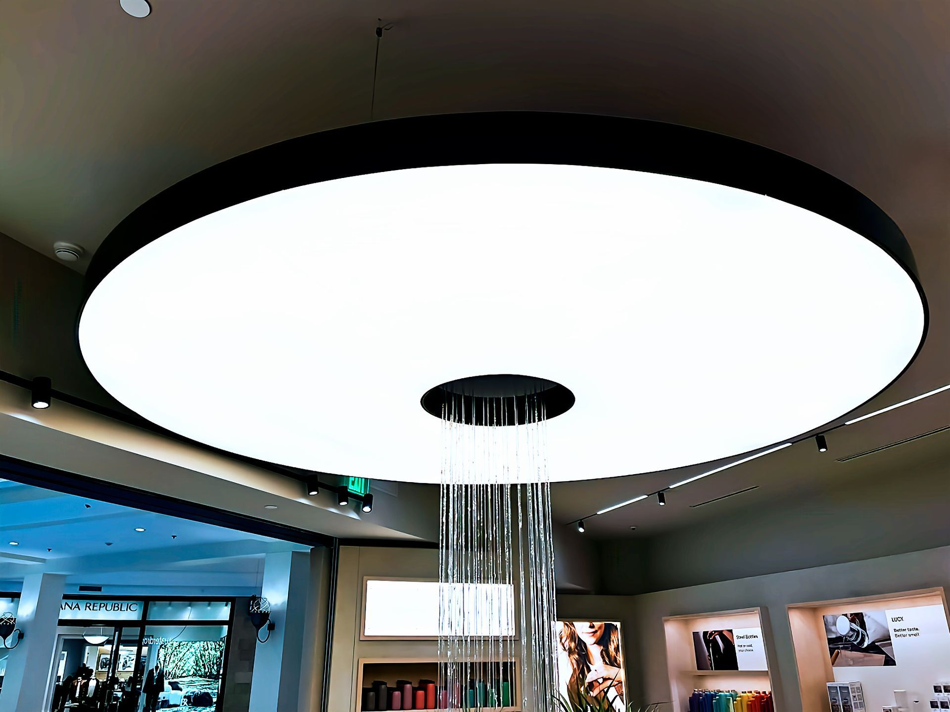 Unique Barrisol Translucent Ceiling Application for Waterdrop at Mall of America w l hall company 3