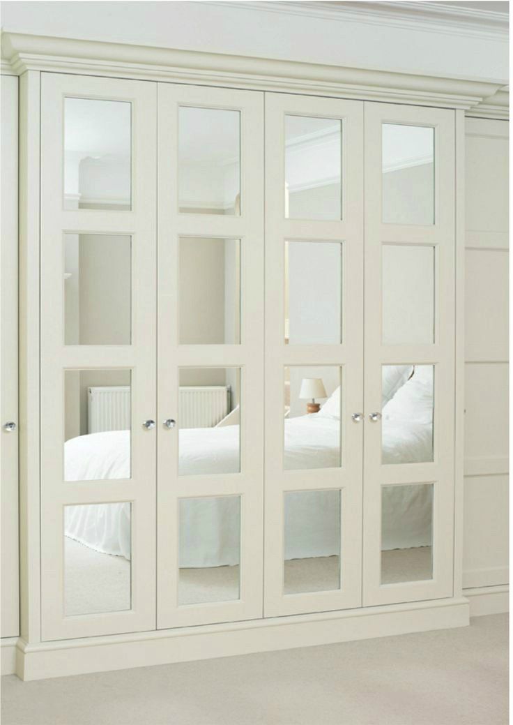 Wardrobe closet mirror doors