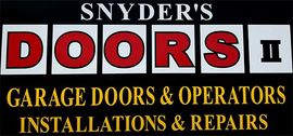 Snyder's Doors II Garage Doors & Operators Installations & Repairs logo