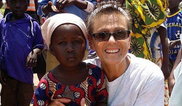 Nidia Walkup with a girl