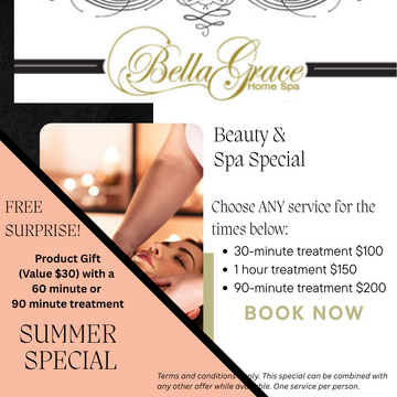Bella grace home spa offers a summer special