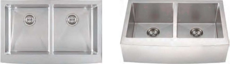 16G Doubl Bowl Farmhouse Kitchen Sink