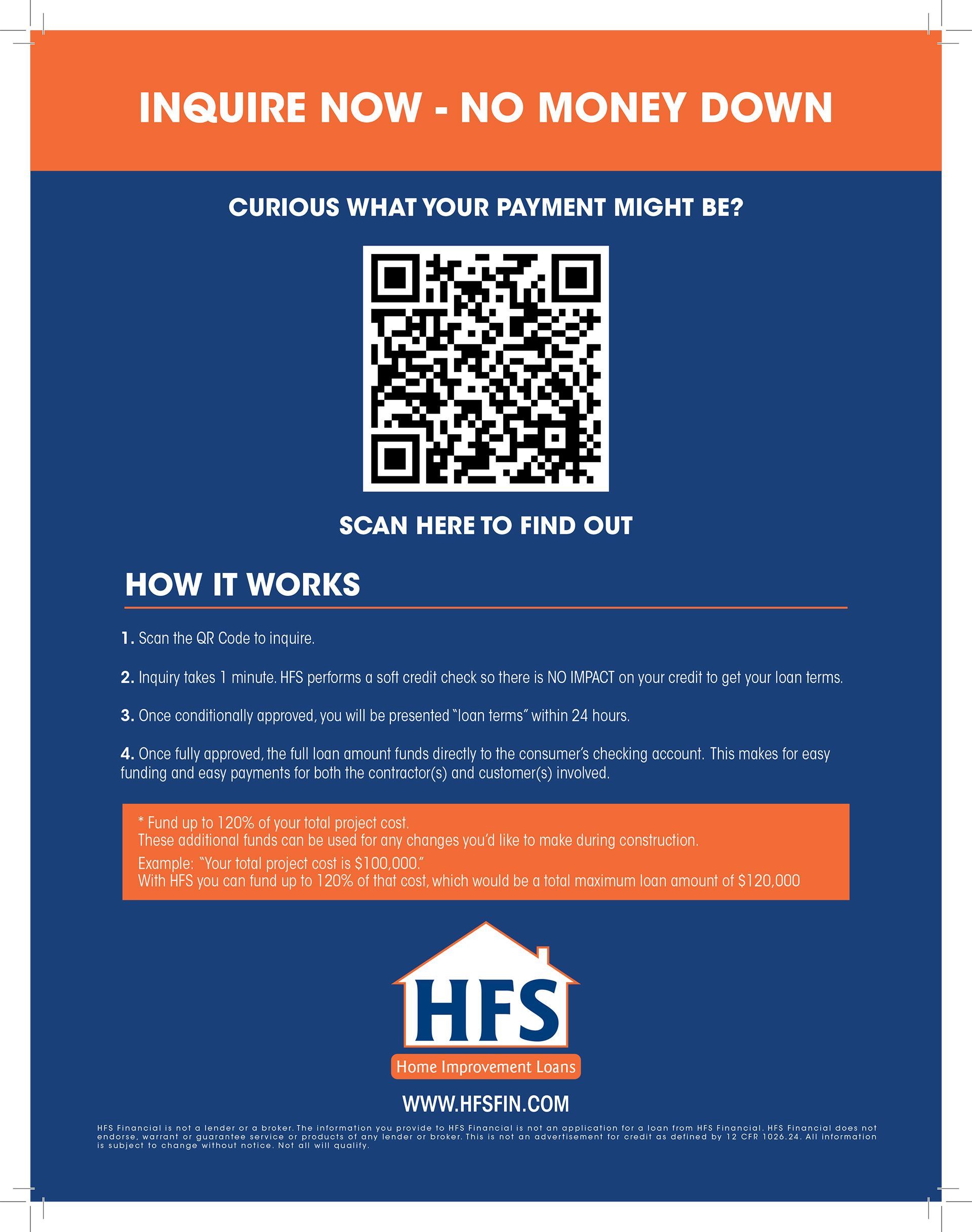 HFS Financing QR code