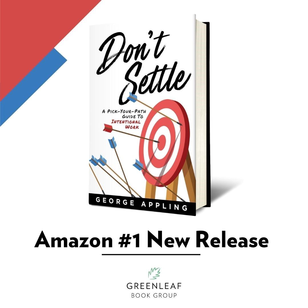 Book cover, Don't Settle on white, target with arrows, Amazon #1 New Release.