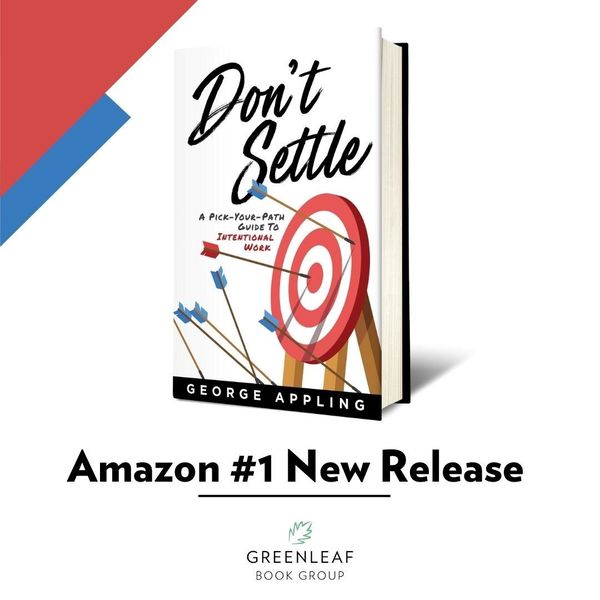 Book cover, Don't Settle on white, target with arrows, Amazon #1 New Release.
