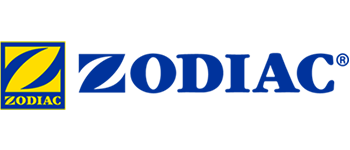 Zodiac logo: A blue Z on yellow square, with the word ZODIAC in blue. The R symbol appears on the right.