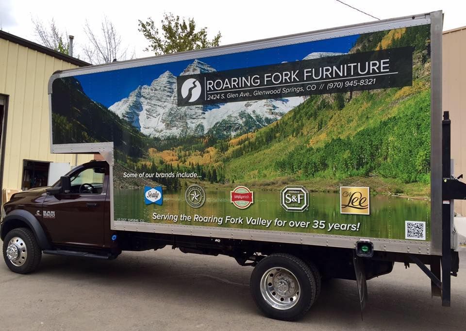 Roaring Fork Furniture delivery truck