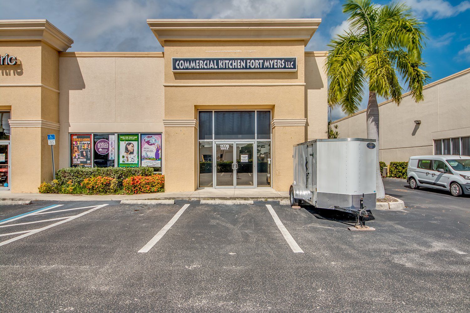 Front of commercial kitchen