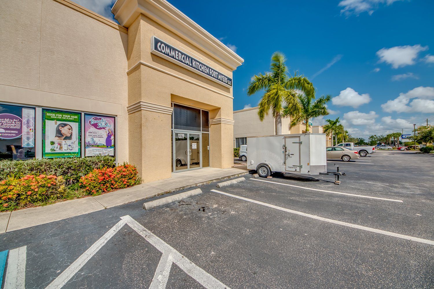 Front of commercial kitchen