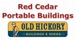 Red Cedar Portable Buildings Old Hickory Buildings - logo