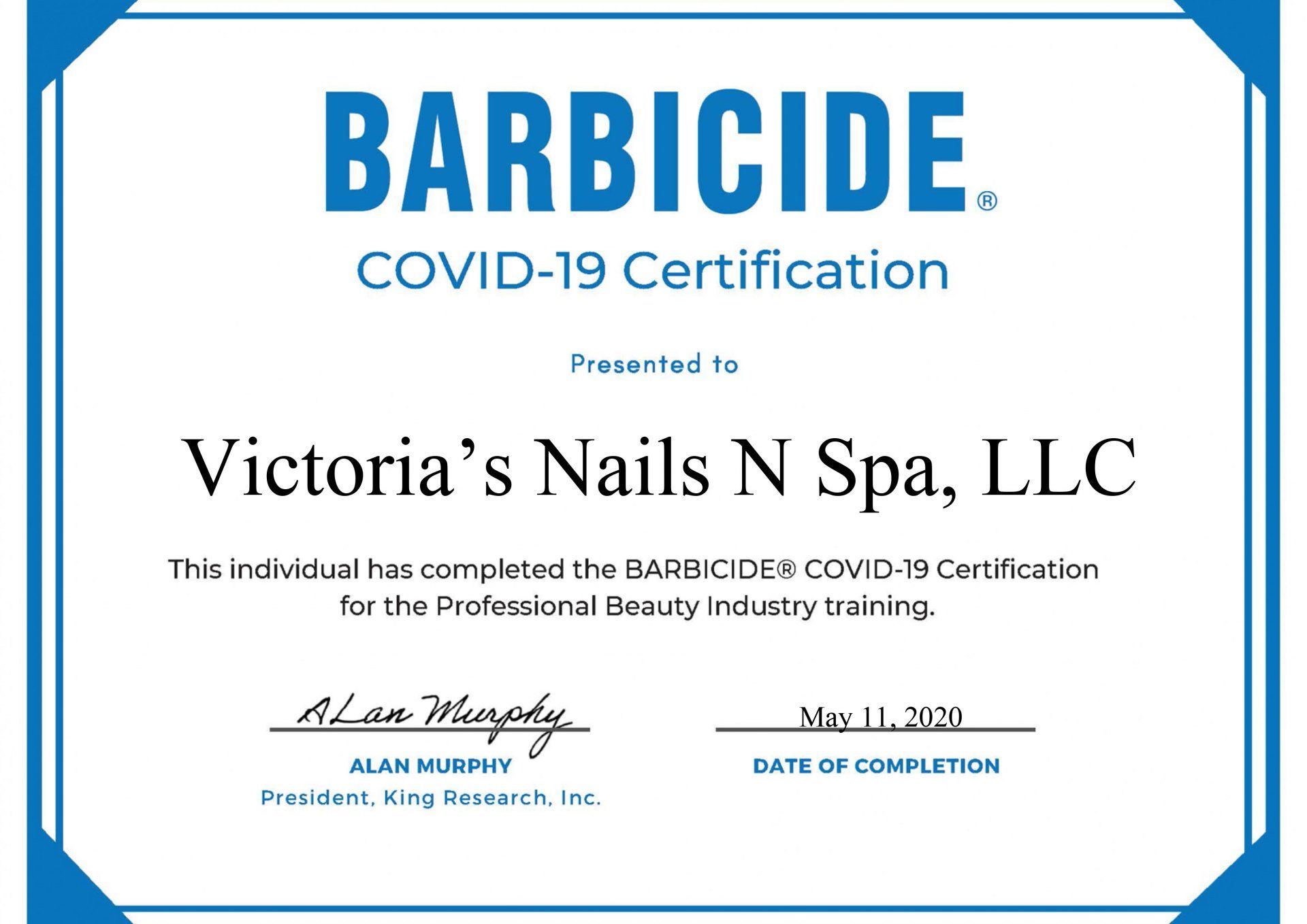 Barbicide COVID-19 Certification
