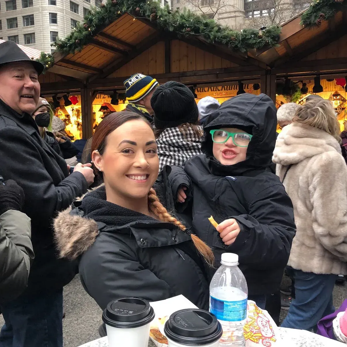 Carley Pyne and her son